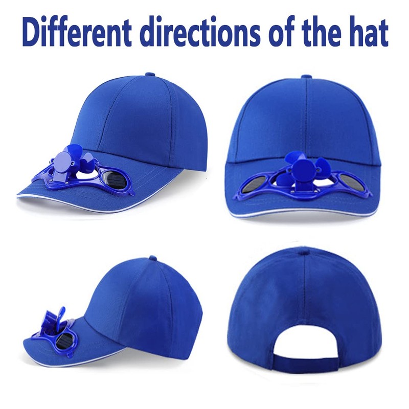Gorra de béisbol con ventilador de energía solar, para golf,