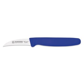 Giesser seit 1776 - Made in Germany - Tourniermesser blau, Klinge 6 cm, rutschfest, scharfes Schälmesser spülmaschinenfest, rostfrei