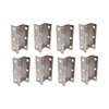 QCAA Three Fold Shutter Hinge, Half Surface for Shutter, Cabinet,