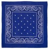 Bandanas grandes 100% algodón Paisley (22 x 22 pulgadas), Azul