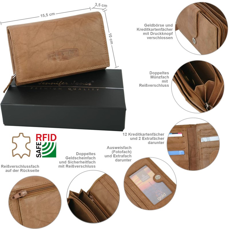 Money Maker - Women's Leather Wallet - Lots of Storage