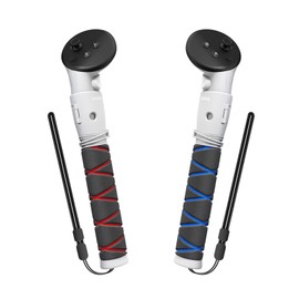 AMVR Handle Attachments Compatible with Meta/Oculus Quest 3/Quest 3S Controller Accessories, Controller Extension Grips for VR Game Gorilla Tag Long Arms Sticks,Beat Saber Handle