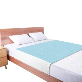 Washable and Reusable Waterproof Bed Pads with Tuckable Sides, 60" x 36", Queen Size, 4-Layer Leak-Proof Protection for Incontinence, Pets, and Mattress Protection (Queen Bed 36" x 60" - 1 Pack)