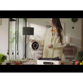 Unbranded Portable Desktop Range Hood - 3 Speed Kitchen Exhaust Fan with 5 Filters 1200 Pa