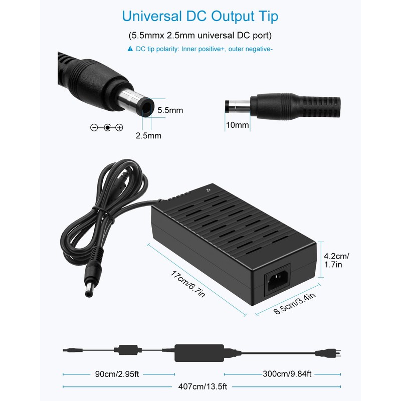 ALITOVE 12V 15A Power Supply DC 12 Volt 15amp 180W