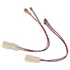 Ymiko Car Door Speaker Wiring Harness, 1 Pair Black ABS