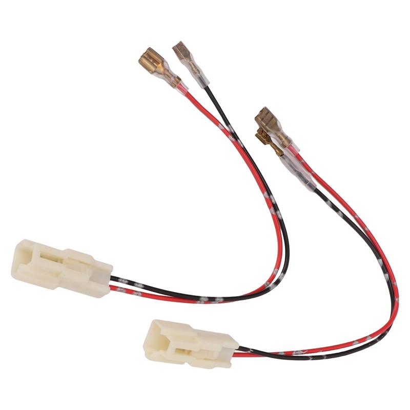 Ymiko Car Door Speaker Wiring Harness, 1 Pair Black ABS