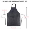 Homsolver 2 Pack Waterproof Rubber Aprons, Heavy Duty Butcher for