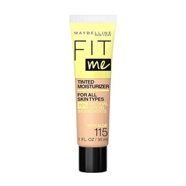 Maybelline Fit Me Tinted Moisturizer, Natural Coverage, Face Makeup, 115, 1 Count