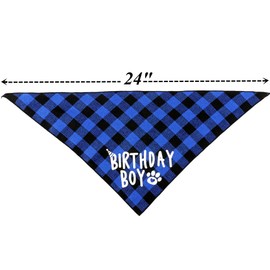 Dog Birthday Party Supplies,Pet Birthday Hat and Boy Doggy Birthday Bandana Set