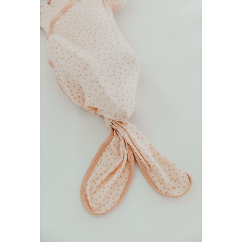 Copper Pearl Baby Gown - Knotted Newborn Sleepers for Baby