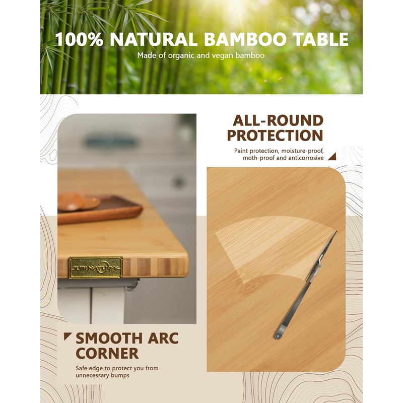24"x25" Butcher Block Counter Top, DIY Bamboo Countertop, 1.2'' Thick