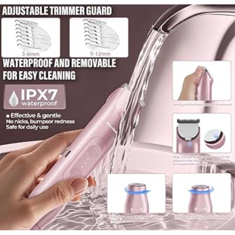 2 in 1 Women Electric Shaver Dual Head Bikini Trimmer