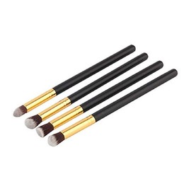 DATNASAYAD Eyeshadow Blending Pencil Brush of Synthetic Bristle - Set of 4 (Black)