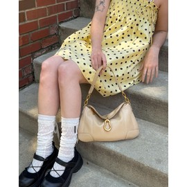 JW PEI Women's Jayla Metal Pendant Embellished Shoulder Bag - Khaki