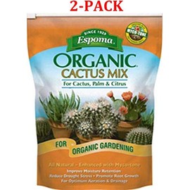 CA4 4-Quart Organic Cactus Mix (1, 4 Quart, 2-Pack)