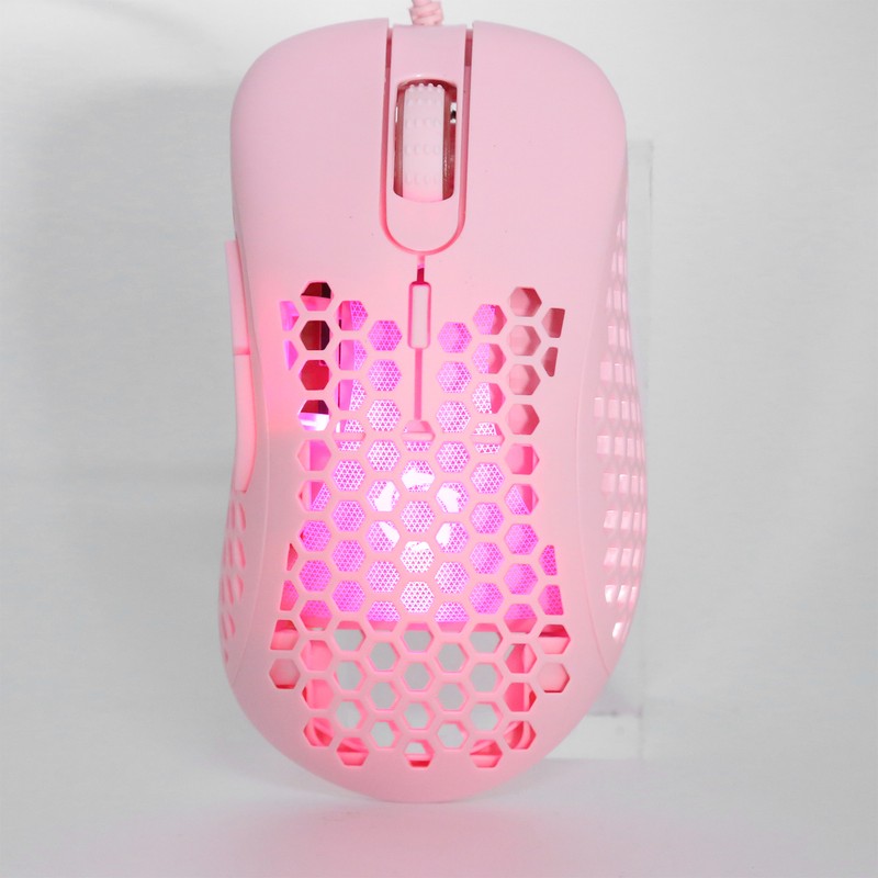Wired Mouse Hollow Hole Design 3200dpi Lightweight NonSlip Optical Gaming