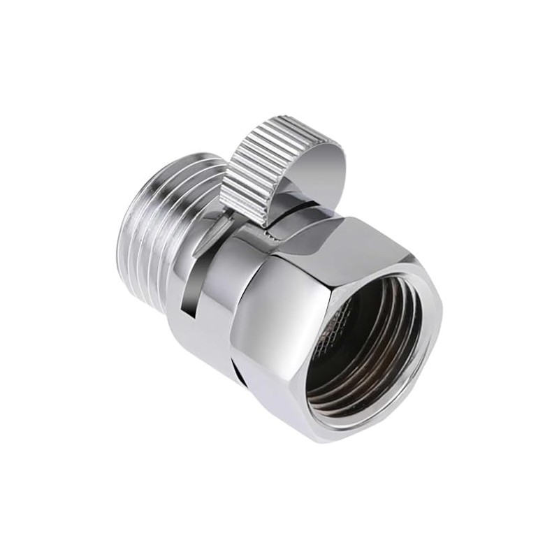 Shower Head Flow Restrictor Control Valve Shut Off for Hand