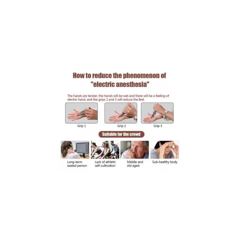CUPRISHDIKALUR STORE Pluma Masajeadora Electro Estimulación Fascial Acupuntura