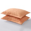 MarCielo 2-Piece Embroidered Pillow Shams, Decorative Microfiber Pillow Shams Set