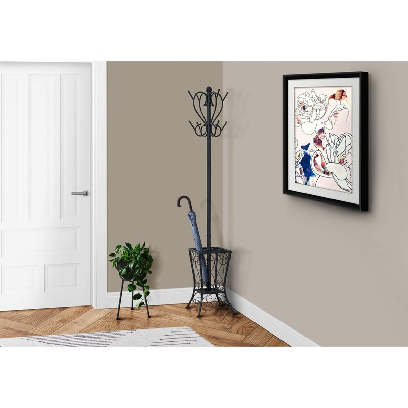 Monarch Specialties I 2060 Coat Rack, Hall Tree, Free Standing,