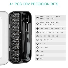 ORIA Precision Screwdriver Set, 48 in 1 Magnetic Screwdriver Set with 41 Pieces CRV Bit, Mini Repair Screwdriver Set with Extension Rod, Tweezers, for Laptop, Camera, Game Console