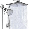 HEAD Modern 5-Setting Shower Head Combo, 10 Inch High Pressure
