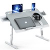 Laptop Bed Tray Desk, Foldable and Adjustable Lap Table with