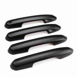 DLOVEG Exterior Door Handle Covers Compatible for 2019-2022 2023 2024 2025 Toyota Rav4 Accessories for Highlander 2024 2023 2022-2020 Handle Protectors with 4 Holes for Auto Sensors (Matte Black)