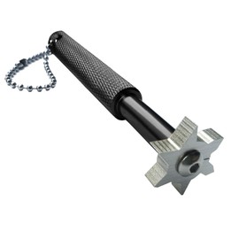 Betgod Groove Sharpener with 6 Heads - Golf Club Groove Sharpener Re-Grooving Club Sharpener,Groove Sharpening Tool - Generate Optimal Backspin - Suitable for U & V-Grooves（Black）