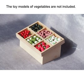 zalati Dollhouse Food Rack 1:12 Miniature Fruit, Vegetable and Snack Hutch for Presenting Mini Drinks Food Decoration