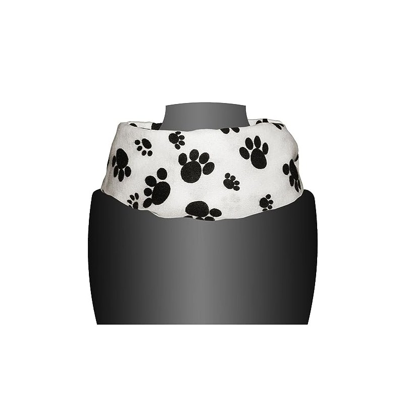 Soul-Cats 1 knitted cuddly warm paw loop scarf, White