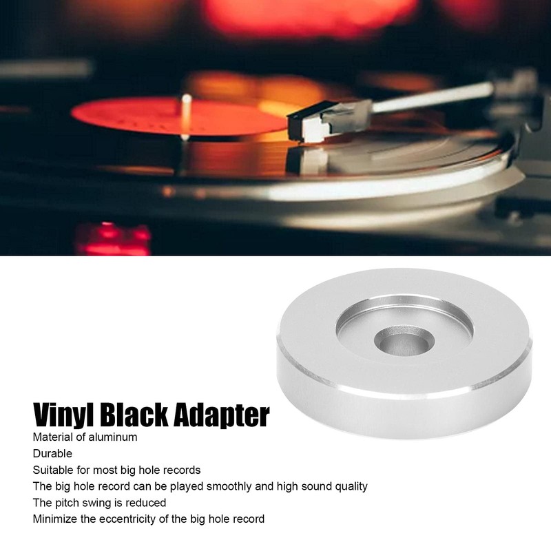 45 RPM Adapter, Stable Conversion Sheet Aluminum 38mm X 8mm