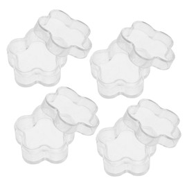 Healeved 50pcs Star Shaped Makeup Jars Refillable Cosmetic Containers for Creams Lotions and Powders for Travel and Sampling