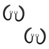BIUDECO 2sets Ergonomic Ear Hook Clip Rubber Headphones Ear Hooks