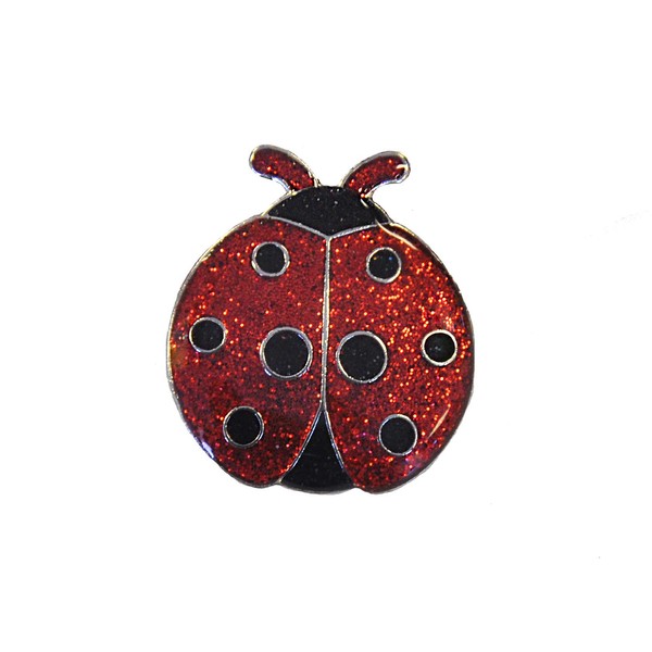 Navika Glitzy Ladybug Ball Marker with Magnetic Hat Clip