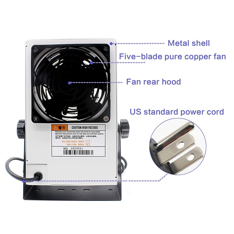 FEITA Ionizer Air Blower ESD Ionizer Desktop Ionizing Air Blower