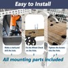 1500LBS Wheel Chock Tie Down Kit for Trailer & Pickup