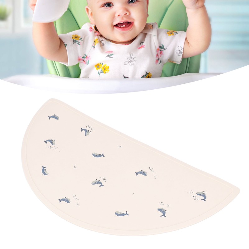 Baby Meal Mat Silicone Waterproof Simple Baby Placemat Feeding Mat