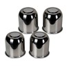 LIBRA Trailer Wheel Center Caps 4.25" Stainless Steel Push Through