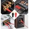 10Pcs 4 Gauge Wire Connectors, 4-Gauge Spade Terminals for Speaker