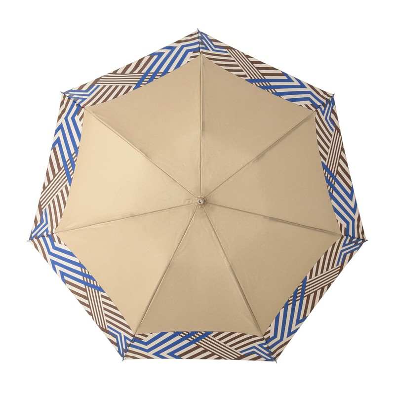 Moonbat [Lanvin Collection] Rain Umbrella Folding Umbrella Twill Geometric 21-083-11102-02