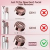 Gurelax Replacement Heads for Flawless Finishing Touch Facial Hair Remover,