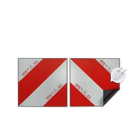 Magnetic reflecto Car Warning Marker from Orafol Oralite 5921M in Many Variations (Reflective Film, 2 x 282 mm x 282 mm)