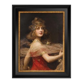 FOLKOR Plein Air Frame for 8x10 Canvas Paintings, No Front & Back,1.7" Wide Vintage Picture Frames For Abstract Wall Art Prints Portrait Landscape, Home Office Gallery Decor (Black Gold)