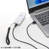 Sanwa Supply BCR-BT1D8W Bluetooth 1D Barcode Reader
