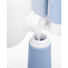 Valourgo Travel Bottles for Toiletries, Tsa Approved 3.4oz Portable Travel Bottles, BPA Free Leak Proof Travel Tubes Refillable Travel Accessories, Travel Accessories with Clear Toiletry Bag, Blue