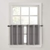 No. 918 Montego Grommet Textured Kitchen Curtain Tier Pair, 56"