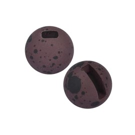 Temorah 35 Colors 2.0-6.4mm Slotted Tungsten Beads for Fly Tying (Mottled Matte Brown, 3.8mm(5/32'') 50PCS)