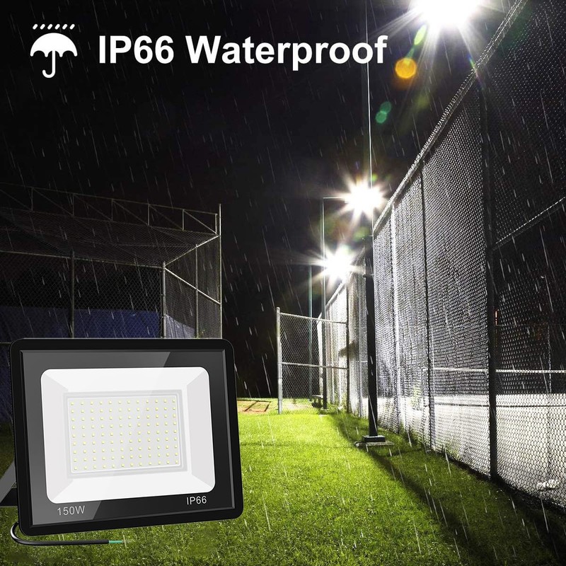 Gopretty 150W LED Flood Light Bulbs 2 Pack, Outdoor Waterproof